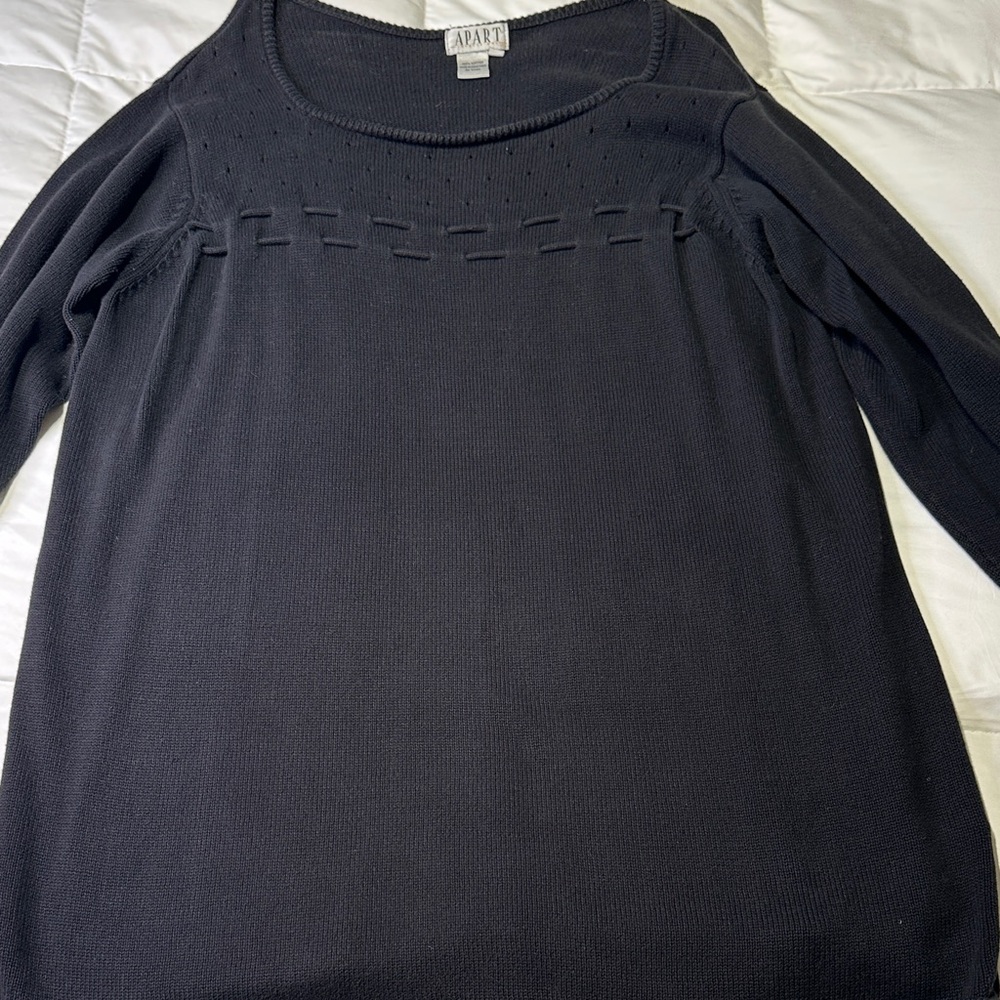 Black Knit Sweater by Apart